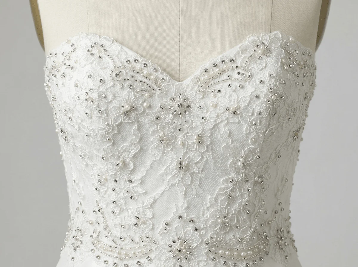 Bridal Crystal Detail