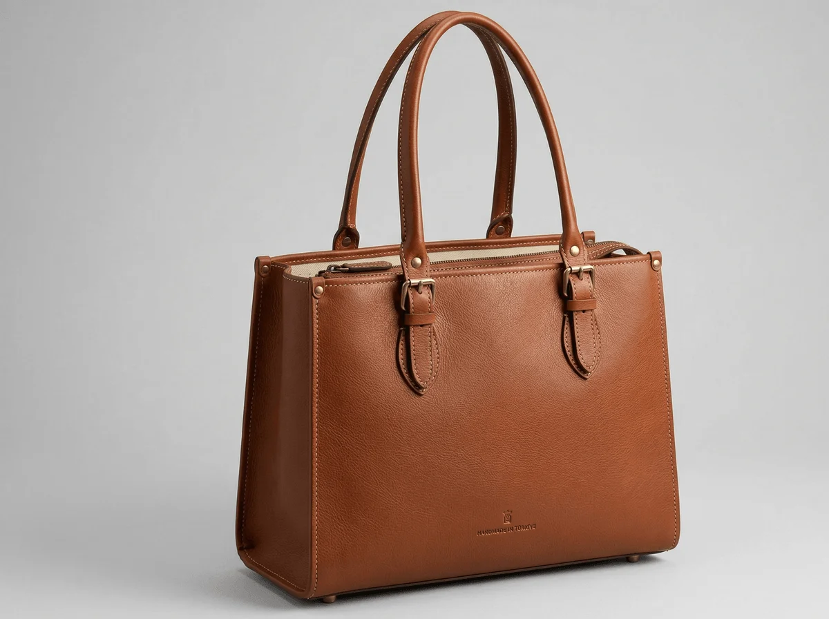 Premium leather tote bag manufacturing